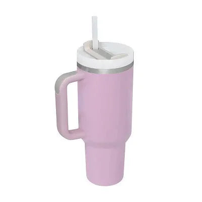 Vaso térmico 1.2 L con asa y popote – Modelo H / 1.2 L
