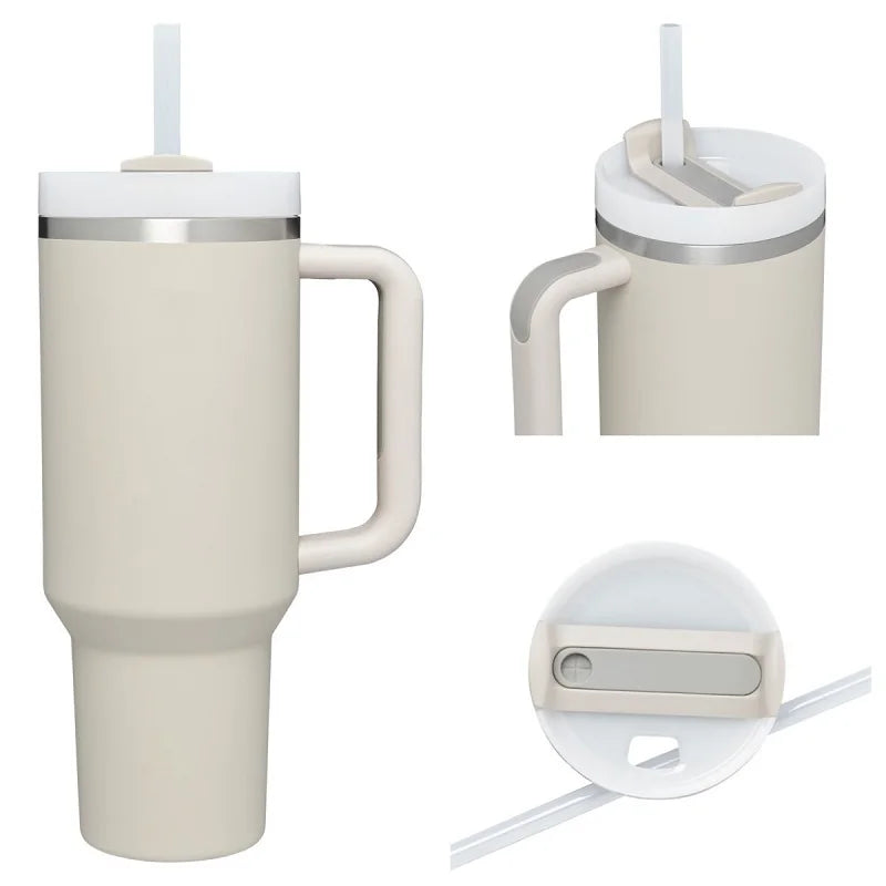 Vaso térmico 1.2 L con asa y popote – foto 5