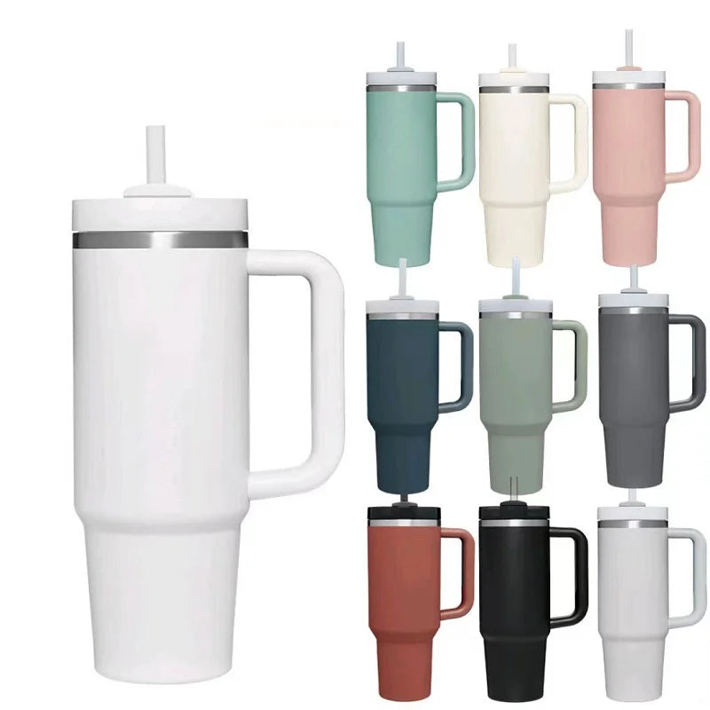 Vaso térmico 1.2 L con asa y popote