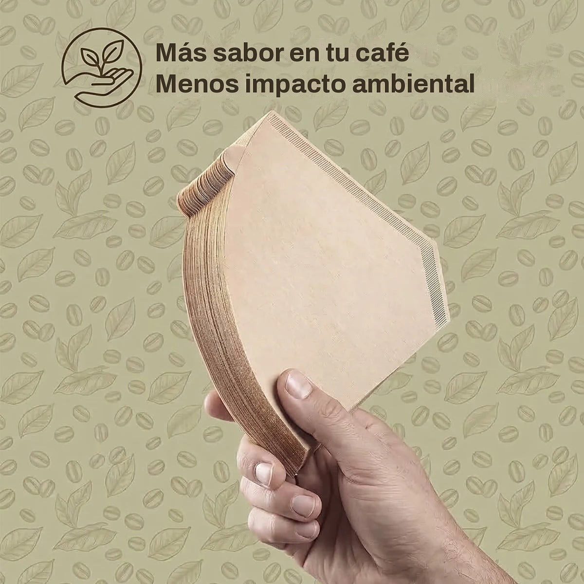 Filtros de papel cónicos para V60 (100 piezas)