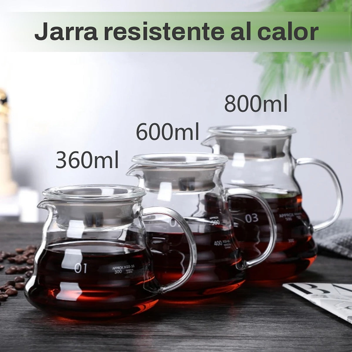 Jarra de vidrio para café – foto 5