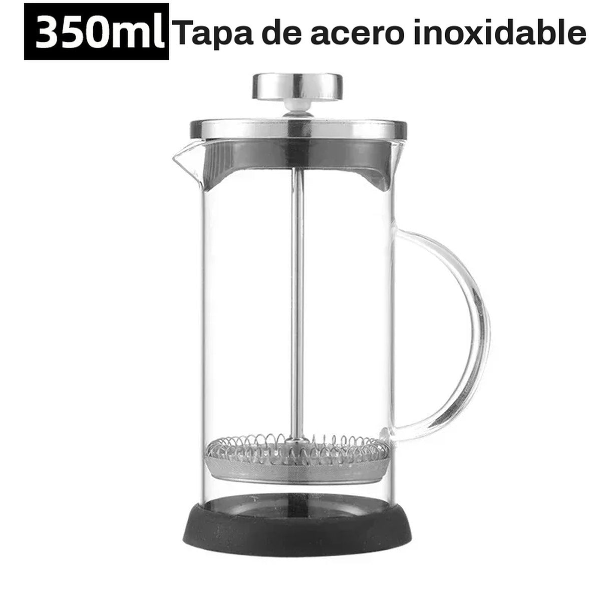Prensa francesa de vidrio para café y té