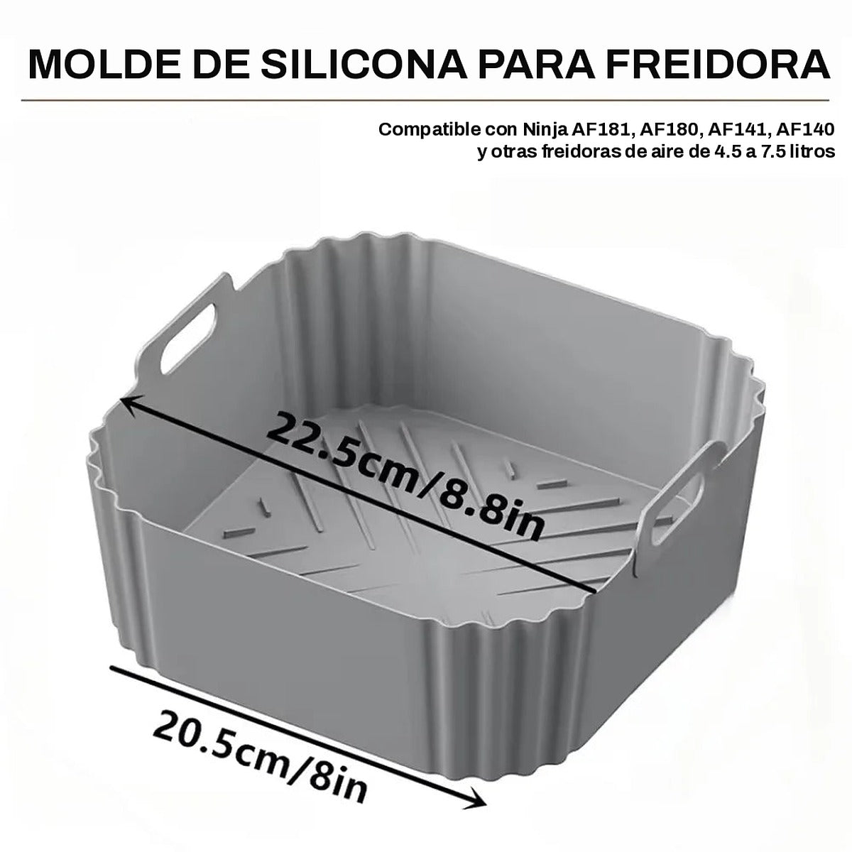 Molde de silicona para freidora de aire