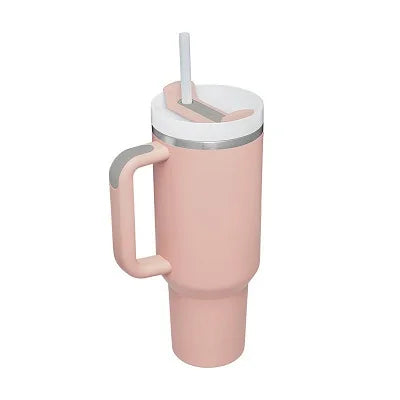 Vaso térmico 1.2 L con asa y popote – Modelo F / 1.2 L