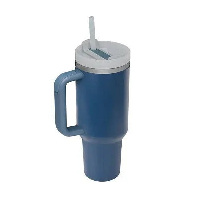 Vaso térmico 1.2 L con asa y popote – Modelo O / 1.2 L