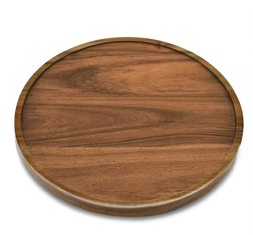 Organizador giratorio de madera de acacia – foto 3