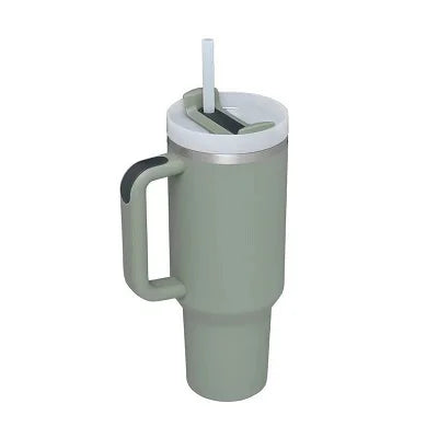Vaso térmico 1.2 L con asa y popote – Modelo K / 1.2 L