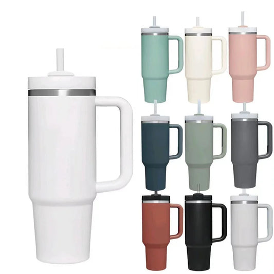 Vaso térmico 1.2 L con asa y popote