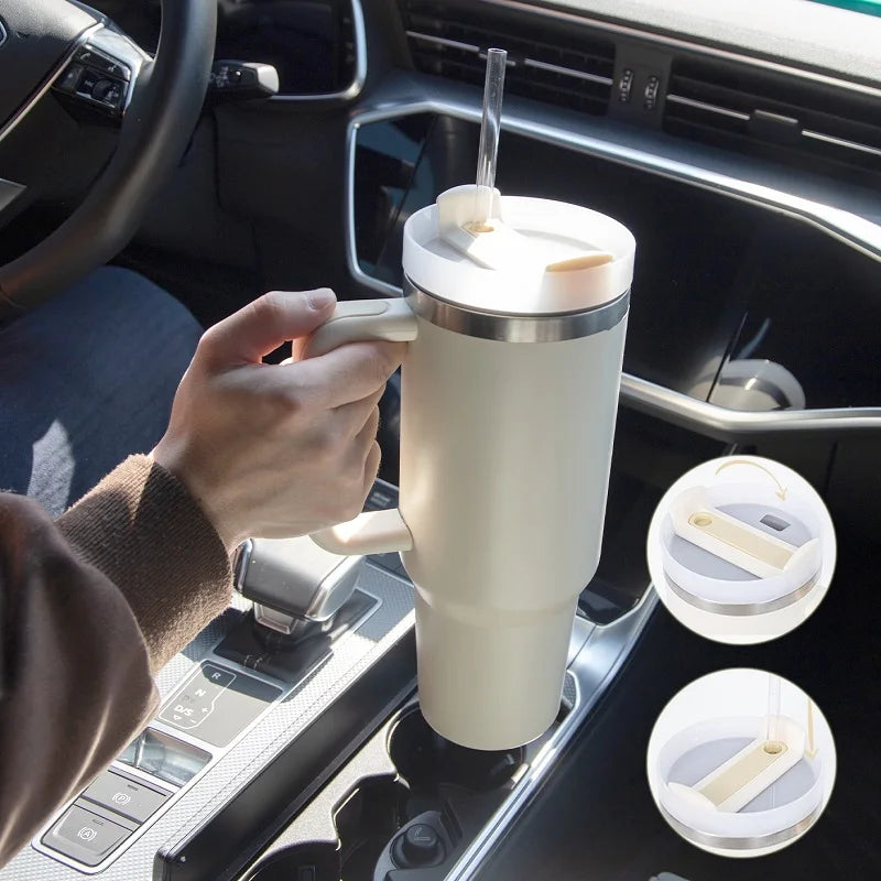 Vaso térmico con popote