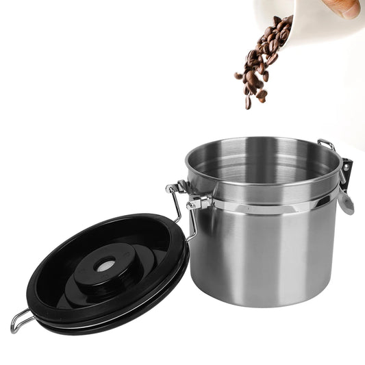 Contenedor hermético para café con válvula