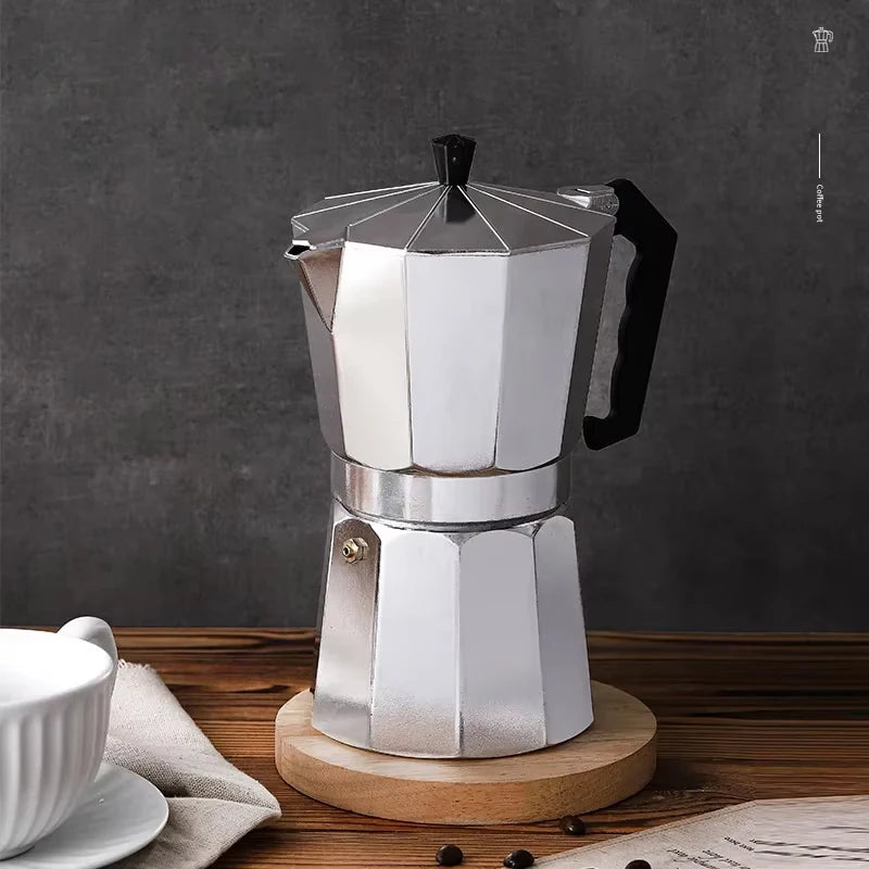 Cafetera moka italiana de aluminio 6 tazas – foto 2