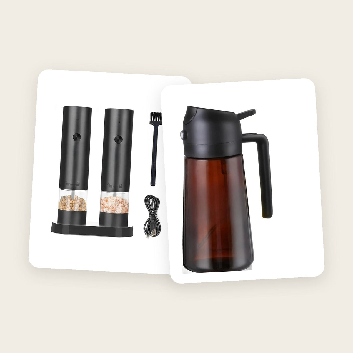 Kit Chef en casa: molinos eléctricos y rociador de aceite
